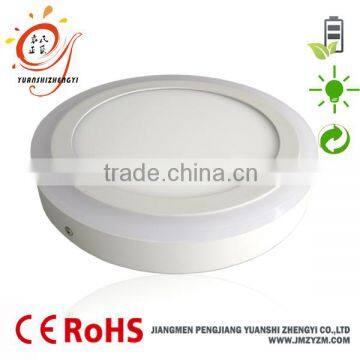 Round 24W surface mounted double color LED panel light 2 years warranty