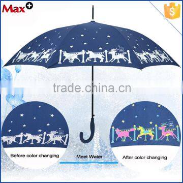 New Arrival uv Straight Color Changing Umbrella
