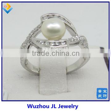 Fashion Pearl 925 Sterling Silver Ring Jewelry For Wholesale Price