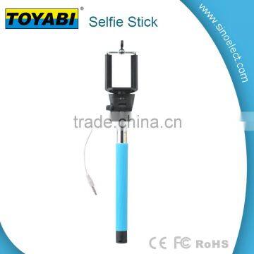 Monopod Selfie Stick Telescopic Wired Remote Phone Holder