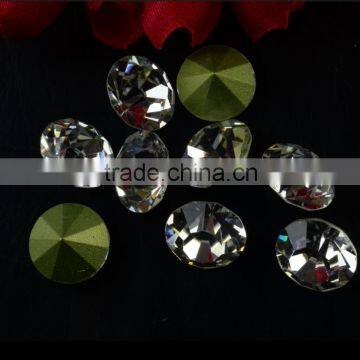 China glass chatons, crystal MC glass chatons with great sparkles for jewels