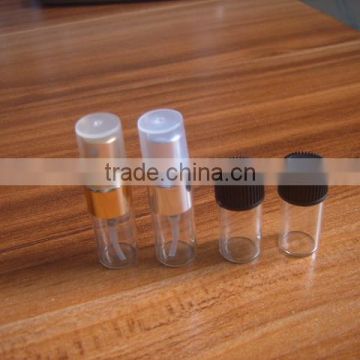 1ml Vials Clear Glass Bottles with Corks Empty Sample Jars Small For message bottle,storage accessories