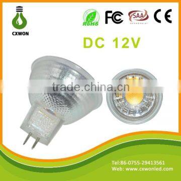 led spot mr16 light spot 4w cob crystal glass DC 12v led spot lamp