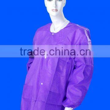 Disposable Knitting Collar&Cuff Lab Coat