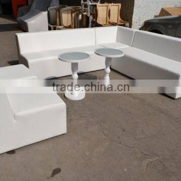 Pure White Fabric Sectional Sofa Set XYN430 photo-4