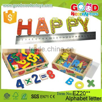 2016 Hot Sale Children Wooden Alphabets Toy Kids Educational Letters Game Magnetic Alphabet Letter for Baby                        
                                                Quality Choice