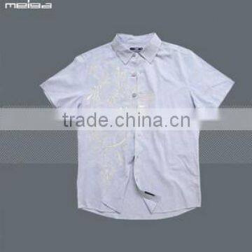 Men's short Sleeve Shirt, men's t/c shirt, men's cotton shirt