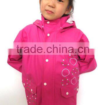 Kids Rainsuit With Double Welded-seams ,rubber Rainwear