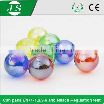 Low price new style new round shining glass marble factory