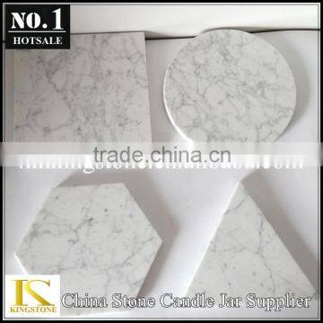 White Marble Coaster/White marble pad/White marble cup mat