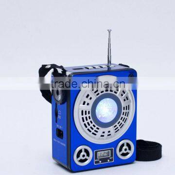 Newest Interaction Dongguan Shoulder Strap Radio Portable Mini Speaker