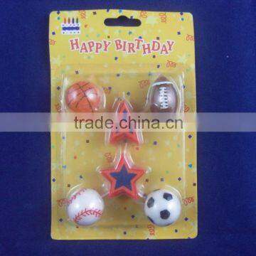 Football birthday candles