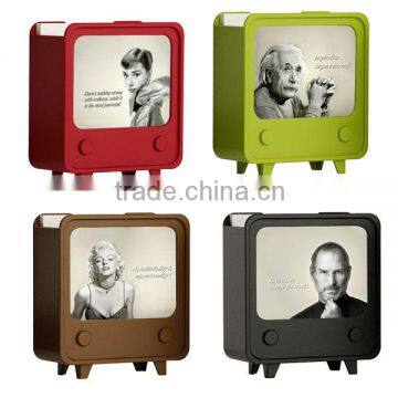 promotional memo holder/ Name card Holder Plastic Cube Memo Clip