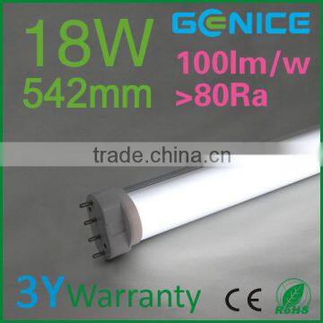 Epistar chip 2g11 led tube18w with ce&rohs