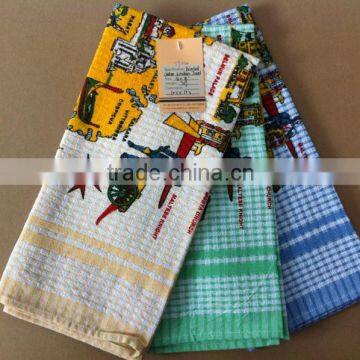 cheap wholesale custom printed tea towels