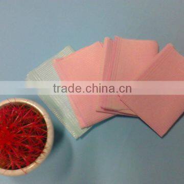Disposable waterproof colored dental bibs