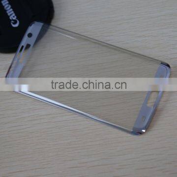 Awesome electroplating Silver glass Corning tempered for Samsung s7 edge