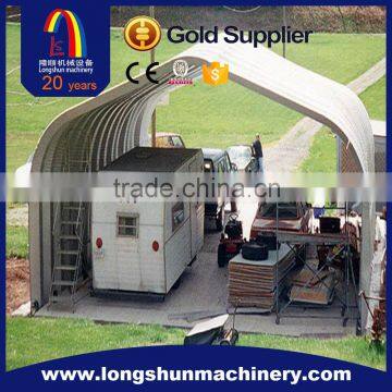 warehouse aircraft hangar arch steel building roof panel roll frming machine