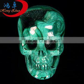 hand Carved crystal stone Decorative Skull