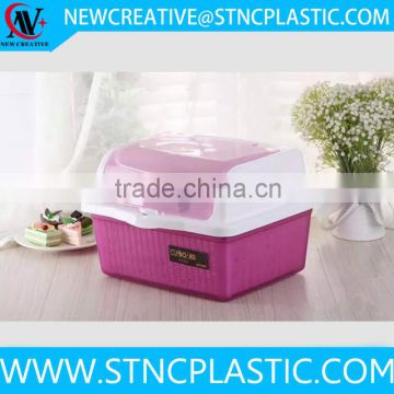 automatic plastic kitchen utensil storage containers with lid