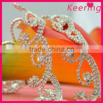 blingbling crystal stone wholesale rhinestone chain for lady's suit dress WRC-193