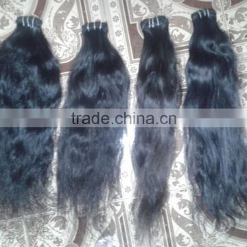 Brazilian Tangle Free Human Kinky Straight Hair Bouncy And Soft