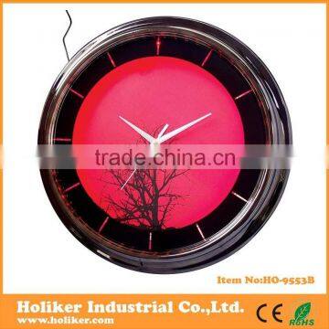 2015 lighted neon wall clock