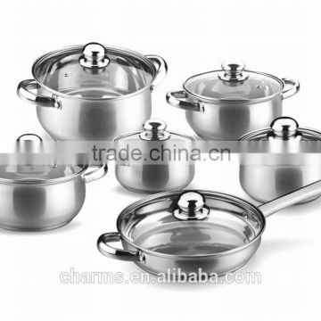 Stainless steel non stick kitchen cookware set