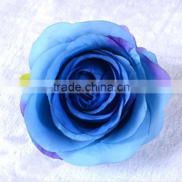 fashion elegant handmade flower blue textile brooches hair accessories