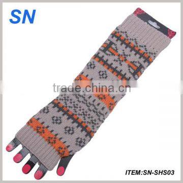 winter fashion ladies knitted arm warmer