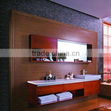 Soft Laminated Wooden Bathroom Vanity Cabinet