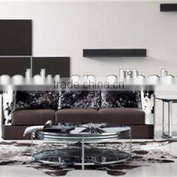 2 Layer Glass Coffee Table, Round Coffee Table, Ula Coffee Table CT-012 photo-3