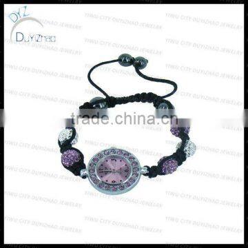 2013Fashion shamballa bracelet watch for women