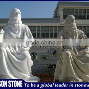 White garden unique marble jesus satute