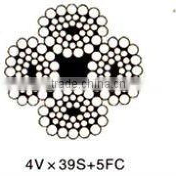 Steel Wire Rope 4V x 39S + 5FC