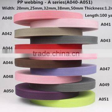 50mm Polypropylene webbing belt for bag (A040-A051)