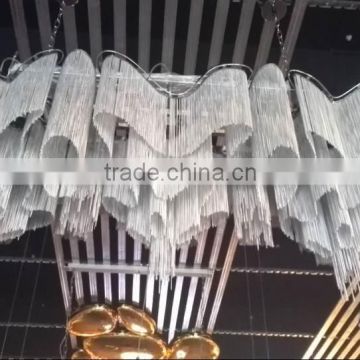 Modern Metal chandelier hanging chain lamp