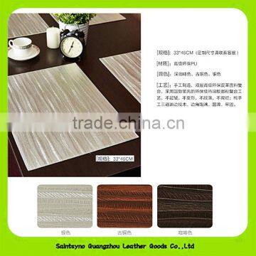 16016 Beautiful best leather faux leather placemats and coasters