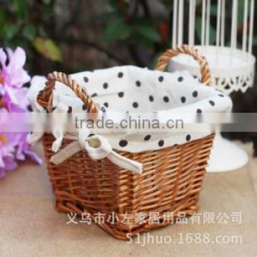 wicker storage laundry basket sundries basket