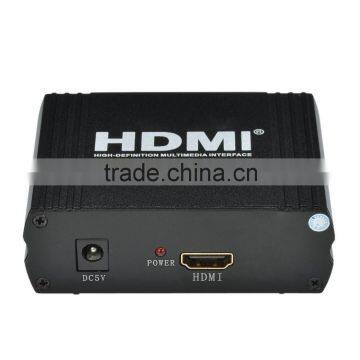 HDMI Converter Supported 1280x1024 and Full of VGA + R/L - Black