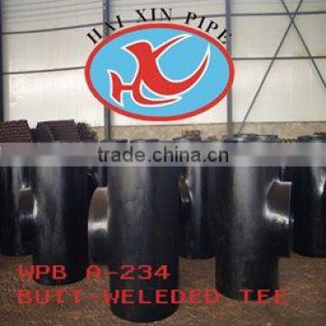 1/2''-80'' seamless butt welding carbon steel tee, pipe tee, reduced tee