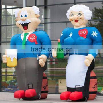 DJ-GG-103 New Old People Inflatable Outdoor Advertising Draft Beer Decoration photo-2