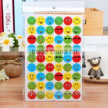 School Supply Smile Stickers Cutomized Cartoon Sticker Toys for Kids 10pcs/set