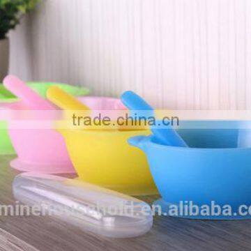 Popular High Quality BPA Free Mini Silicone Suction Baby Bowls