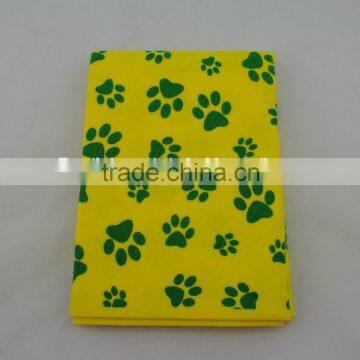 Super water absorbent printed nonwoven fabric pet washing towels