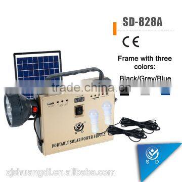 2*6V4AH Lead-acid battery mobile home portable solar panel system,solar system home