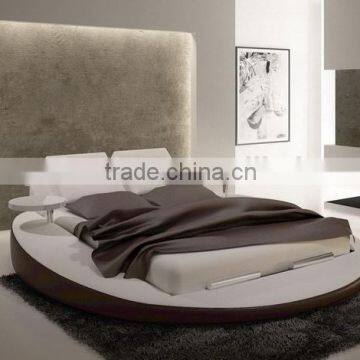 High quality leather round bed