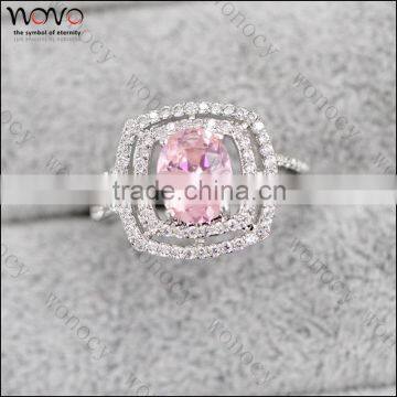 Stylish Amethyst Purple Crystal Ring Party Engagement Wedding Rings for Women Platinum Plated Women Rings