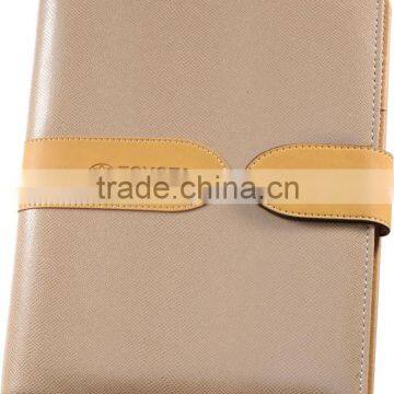 2014 hardcover loose-leaf leather notebook organizer