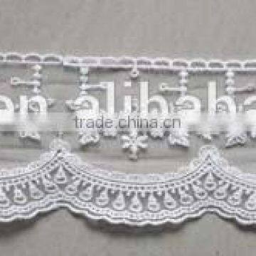 new desing white tulle lace trim for garment